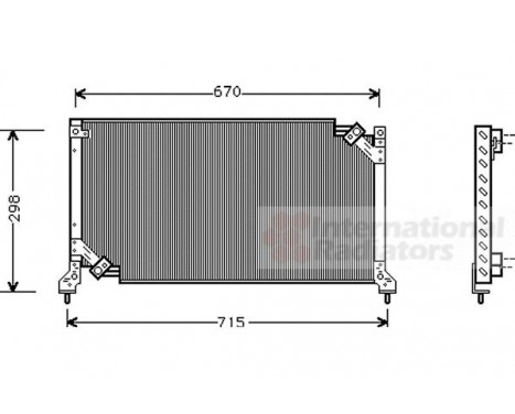 Condenser, air conditioning 51005026 International Radiators, Image 2
