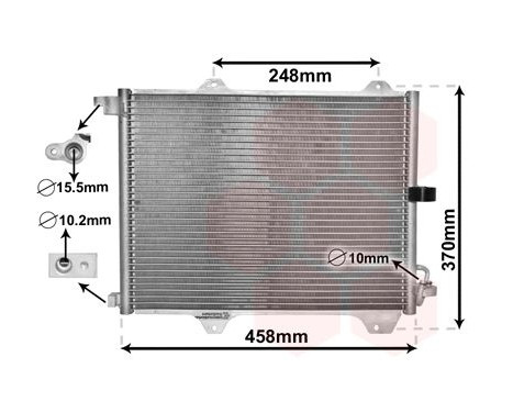 Condenser, air conditioning 52005088 International Radiators, Image 2