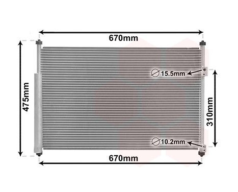 Condenser, air conditioning 52005108 International Radiators, Image 2