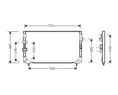 Condenser, air conditioning 53005006 International Radiators