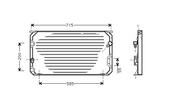 Condenser, air conditioning 53005190 International Radiators