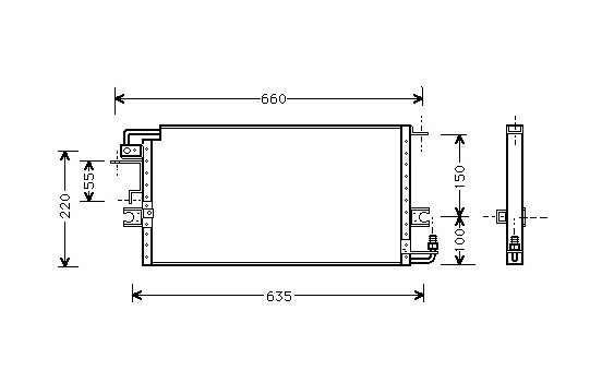 Condenser, air conditioning 53005198 International Radiators