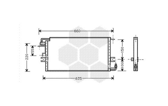 Condenser, air conditioning 53005198 International Radiators, Image 2