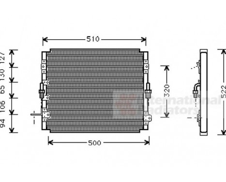 Condenser, air conditioning 53005244 International Radiators, Image 2