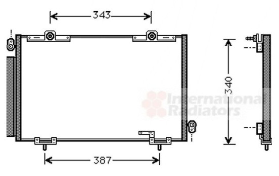 Condenser, air conditioning 53005250 International Radiators, Image 2