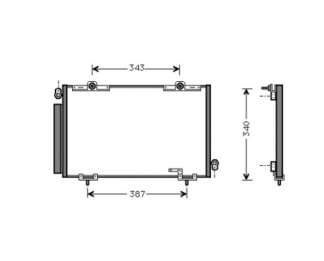 Condenser, air conditioning 53005250 International Radiators