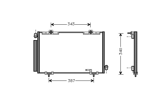 Condenser, air conditioning 53005250 International Radiators