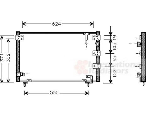 Condenser, air conditioning 53005262 International Radiators, Image 2