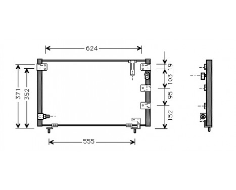 Condenser, air conditioning 53005262 International Radiators