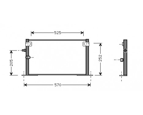 Condenser, air conditioning 53005265 International Radiators
