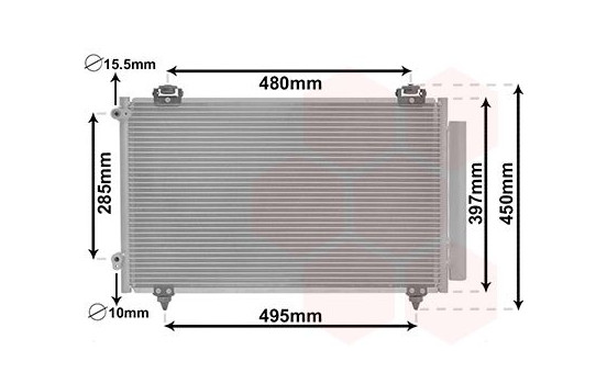 Condenser, air conditioning 53005286 International Radiators, Image 2