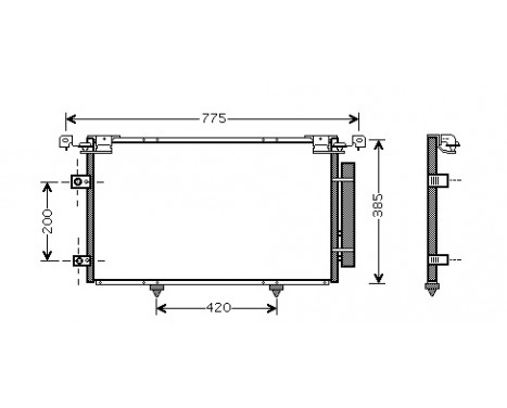Condenser, air conditioning 53005319 International Radiators