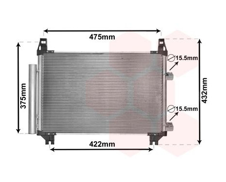 Condenser, air conditioning 53005404 International Radiators, Image 2