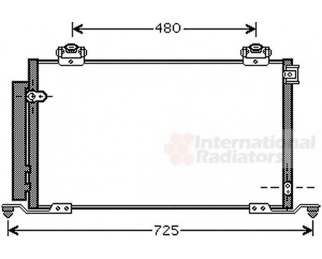 Condenser, air conditioning 53005412 International Radiators, Image 2