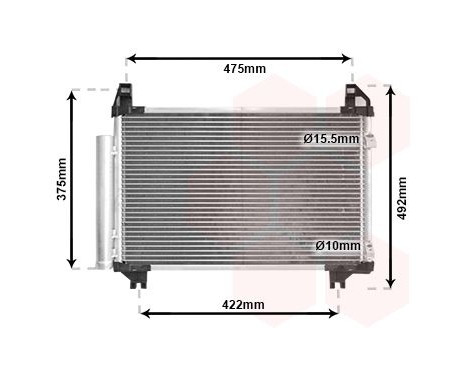 Condenser, air conditioning 53005413 International Radiators, Image 2