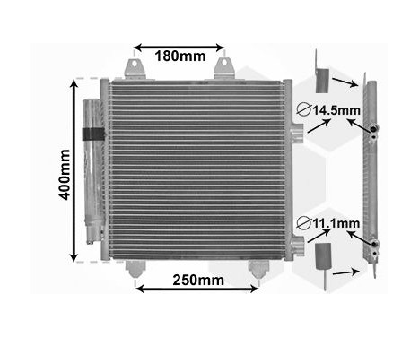 Condenser, air conditioning 53005414 International Radiators, Image 2