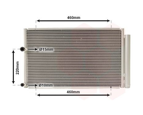 Condenser, air conditioning 53005429 International Radiators, Image 2