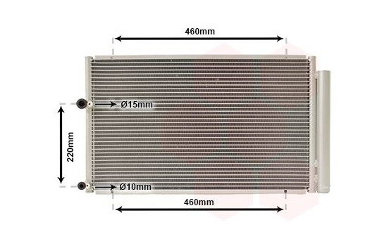 Condenser, air conditioning 53005429 International Radiators, Image 2