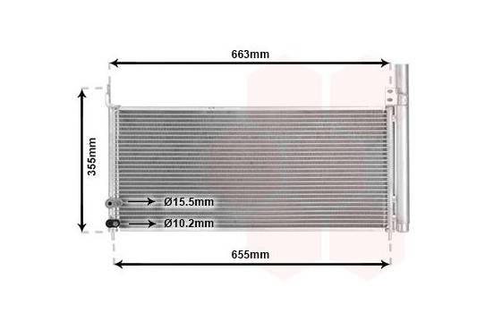 Condenser, air conditioning 53005576 International Radiators, Image 2