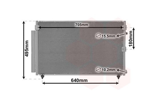 Condenser, air conditioning 53005654 International Radiators