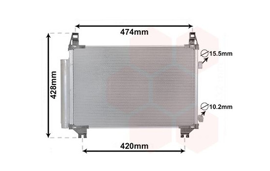 Condenser, air conditioning 53005665 International Radiators