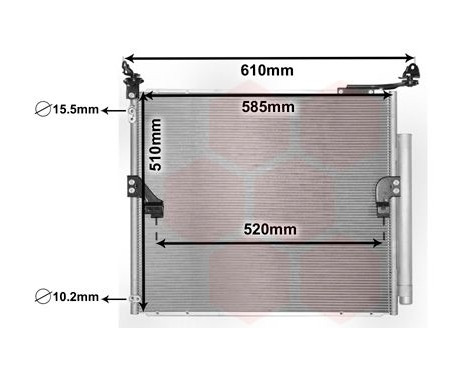 Condenser, air conditioning 53005677 International Radiators