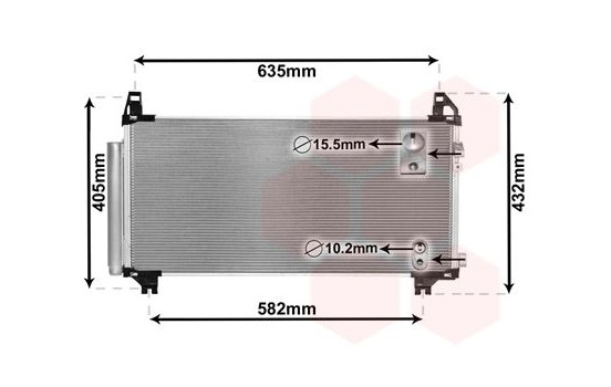 Condenser, air conditioning 53005680 International Radiators