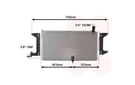 Condenser, air conditioning 58005141 International Radiators, Image 2