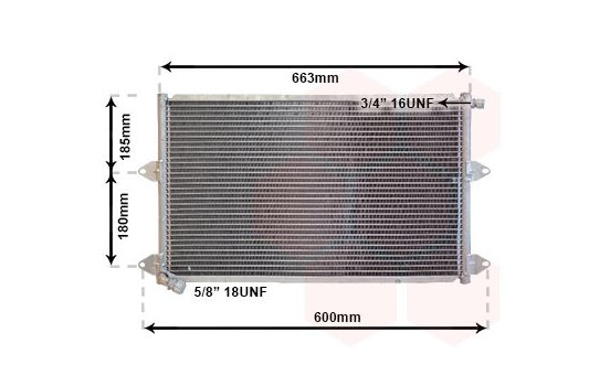 Condenser, air conditioning 58005144 International Radiators, Image 2