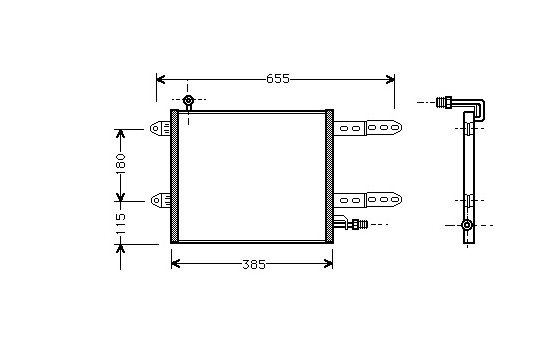 Condenser, air conditioning 58005150 International Radiators