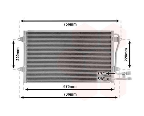 Condenser, air conditioning 58005187 International Radiators, Image 2
