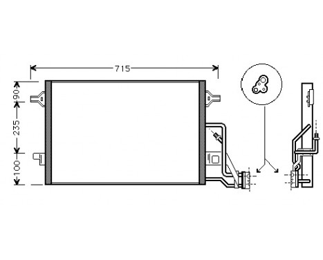 Condenser, air conditioning 58005189 International Radiators