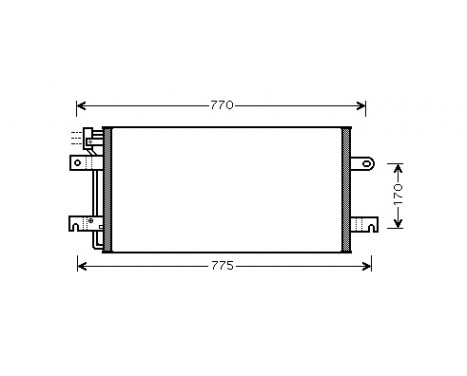 Condenser, air conditioning 58005197 International Radiators