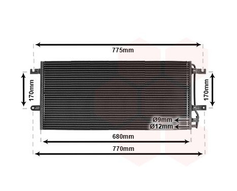 Condenser, air conditioning 58005197 International Radiators, Image 2