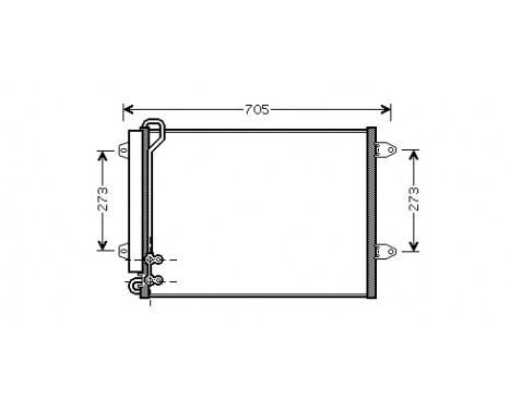 Condenser, air conditioning 58005225 International Radiators