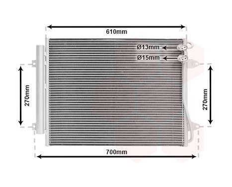 Condenser, air conditioning 58005226 International Radiators, Image 2