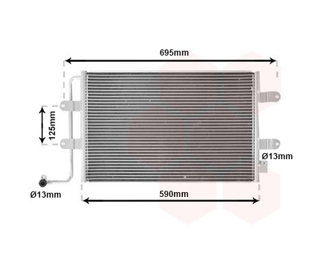 Condenser, air conditioning 58005252 International Radiators, Image 2