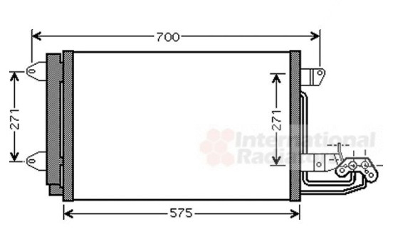 Condenser, air conditioning 58005269 International Radiators, Image 2