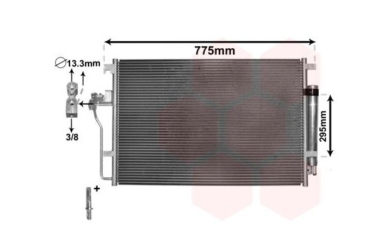 Condenser, air conditioning 58005277 International Radiators Plus, Image 2