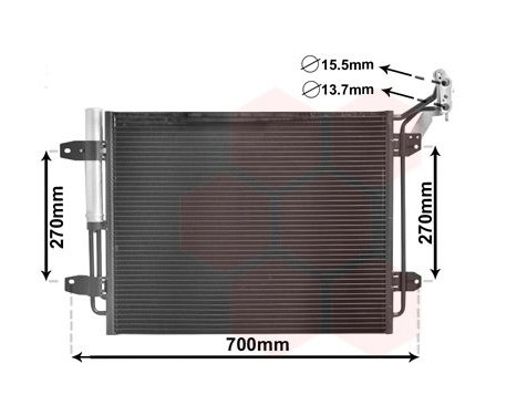 Condenser, air conditioning 58005291 International Radiators, Image 2