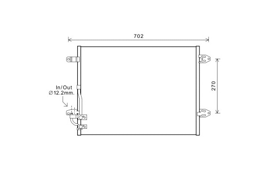 Condenser, air conditioning 58005323 International Radiators