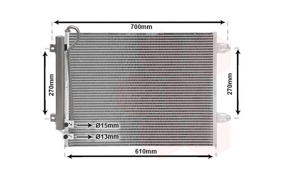 Condenser, air conditioning 58005323 International Radiators, Image 2