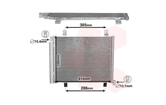 Condenser, air conditioning 58005327 International Radiators