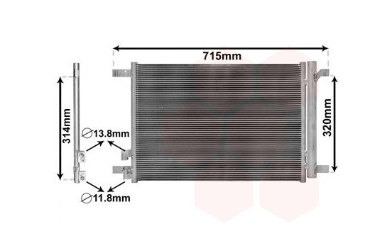 Condenser, air conditioning 58005335 International Radiators, Image 2