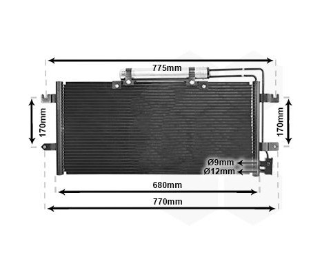 Condenser, air conditioning 58015195 International Radiators
