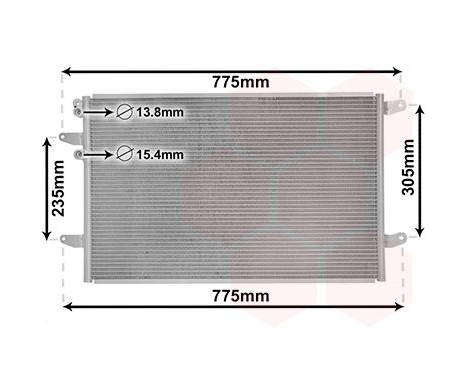 Condenser, air conditioning 58015709 International Radiators