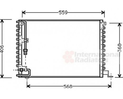 Condenser, air conditioning 59005073 International Radiators, Image 2