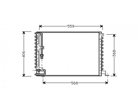 Condenser, air conditioning 59005073 International Radiators