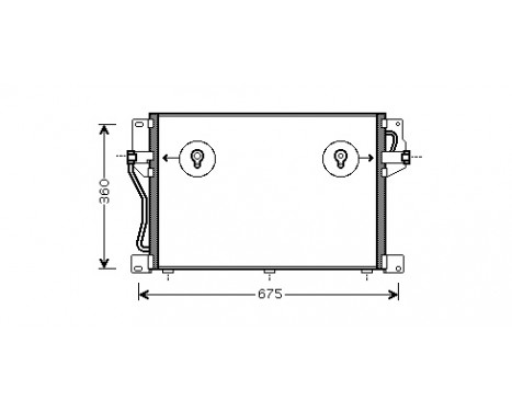 Condenser, air conditioning 59005077 International Radiators, Image 3