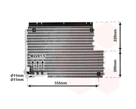 Condenser, air conditioning 59005078 International Radiators, Image 2